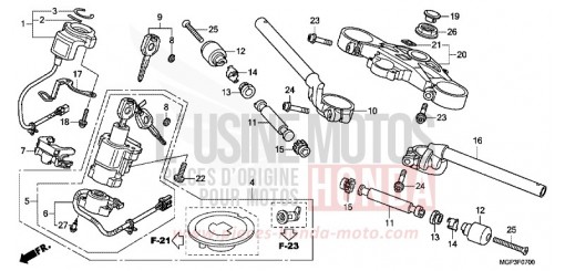 VALVOLA DI CONTROLLO INIEZIONE ARIA CBR1000RRD di 2013